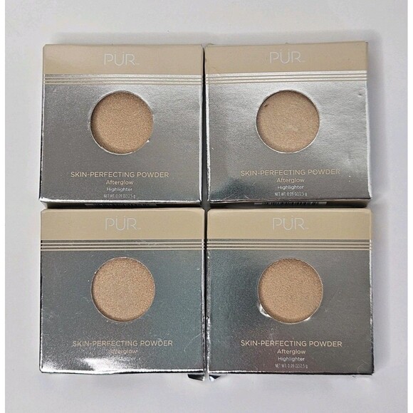 Lot of 4 PUR Skin-Perfecting Powder Afterglow Highlighter 2.5g/ 0.09oz NEW - Picture 1 of 4